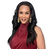 Vivica A. Fox FHW-TRINITY New Futura Fiber, 3/4 Half Wig in Color 1B
