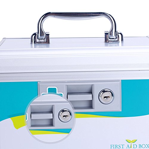 AZDENT Portable Medicine 10×6.6×6.6 inch First Aid Medicine Box with Lock Buy Online