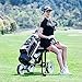Tangkula Golf Push Cart w/ 3 Wheels Golf Trolley with Stool Scoreboard Swivel Push Golf Cart