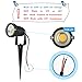 EMANER Outdoor Spotlight LED Landscape Garden Light, 110V-130V Input (Not12V), 5W Very Bright COB 5000K Daylight White, Reliable Aluminium Housing Waterproof with Spiked Stand or Wall-Mount, 4-Pack ...