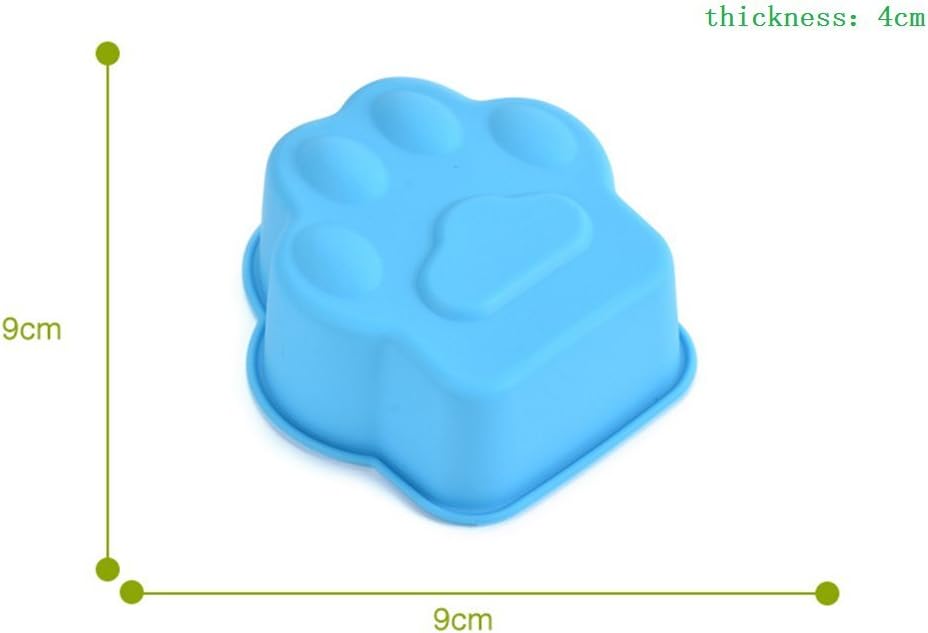 10pcs Forme De Patte Dours Forme De Muffins En Silicone Housse De Gateau Forme De Cuisson Moule A Base De Moules A Chocolat Patisserie Cuisine Maison Mkyra Org