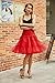 GRACE KARIN Vintage Womens 50s Tutu Skirt Petticoat Red Size XL