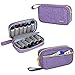 LUXJA Essential Oil Carrying Case - Holds 12 Bottles (5ml-15ml, Including Roller Bottles), Portable Organizer for Essential Oil and Accessories (Bag Only), Purple