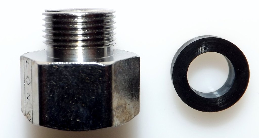 Dishwasher Adapter Fitting Kit 1/2"FC x 3/8c w/washer