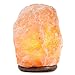 HemingWeigh Himalayan Hand Carved Natural Crystal Salt Lamp with Genuine Wood Base, Bulb and Dimmer Control 6 to 8 Inch, 6 to 7 lbs. 5’ UL Listed Cord