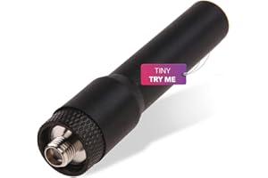 Two Way Radio Antenna with SMA-Female Connector for Walkie Talkies, 2.7 Inch, Short Whip Dual Band Antenna, VHF/UHF (144/430mhz), Top Ham Radio Antenna Compatible with Baofeng UV 5R UV82 F8HP, Mirkit