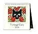 Cavallini Papers & Co 2018 Vintage Cats Desk Calendar