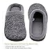 HomeTop Men's Comfort Breathable Moisture-Wicking Spring Summer Slip On Memory Foam House Slippers Shoes Indoor/Outdoor (11-12 D(M) US, Gray)