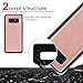 PASONOMI Note 8 Case, Note 8 Wallet Case with Detachable - [Folio Style] PU Leather Wallet case with ID&Card Holder Slot Wrist Strap for Samsung Galaxy Note 8 (Rose Gold, Samsung Galaxy Note 8)
