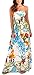 Pistachio Women's Bandeau Tropical Floral Maxi Dress