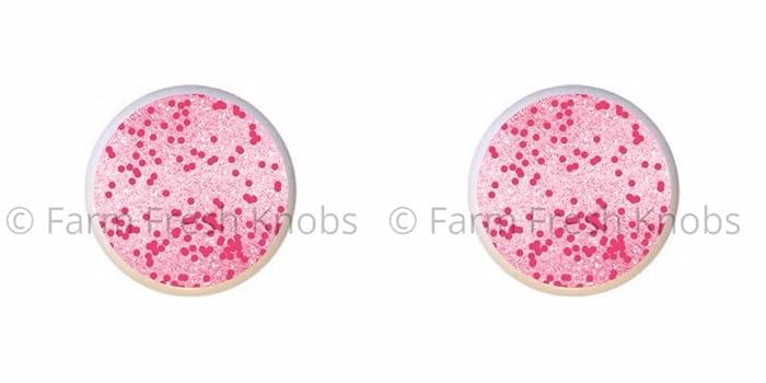 Amazon Com Set Of 2 Knobs Design 03 Hot Pink Decorative