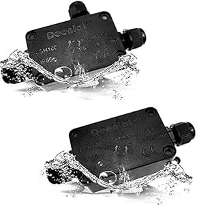 YUE QIN 2 Pack Cajas de Empalmes IP66 Impermeable ...
