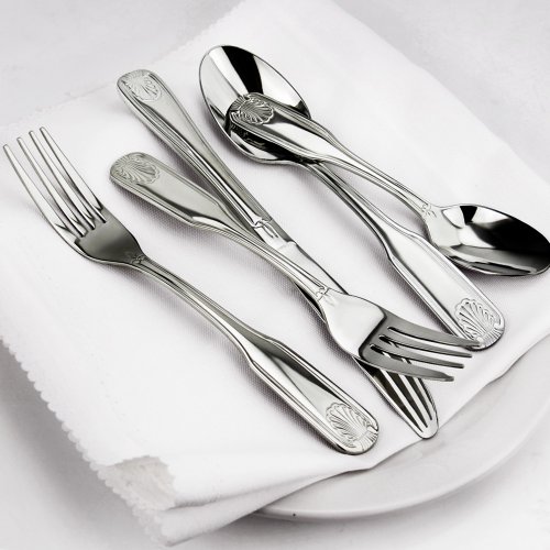 New Star Foodservice 58918 5 Piece Stainless Steel Shell Pattern