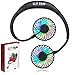 Hands Free Portable Hanging Neck Fan - Rechargeable 2500 mAh Battery Operated Mini USB Personal Fan - 4 Aromatherapy Gift Pads - 2 Fans With 360 Degree Rotation - 3 Air Cooling Speeds 7 LED Lights (1)