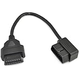 iKKEGOL 1ft Feet 30cm/12" OBD II OBD2 16 Pin Male to Female Extension Cable Car Diagnostic Extender Cord Adapter