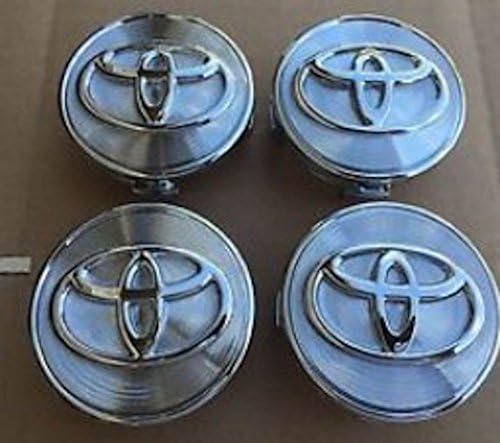 Set Of 4 Silver Chrome Lines Wheel Hub Caps 62Mm Center Wheels Emblem