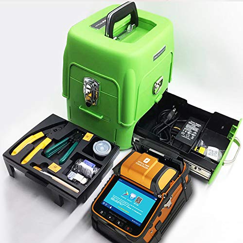 51Tl23q7B6L D YEDEMC SM&MM Automatic Fiber Optical Fusion Splicer Integrate Visual Fault Locator and Optical Power Meter (Ai-9) & Fiber Cleaver Kit (Green_Box_Ai-9)