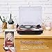 Record Player Turntable Professional Full-sized Wireless Receiver and Transmitter Automatic Vinyl Records Wireless Belt-Drive Stereo Record Player Vinyl-to-MP3 Encoding USB Playerthumb 4