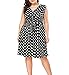 Eternatastic Womens Floral lace Plus Size Midi Dress Scooped Neckline Cocktail Party Dress