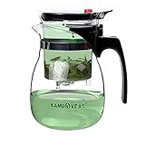 Kamjove Glass Gong Fu Tea Maker Press Art Cup Teapot with Infuser