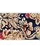 Allegra K Men Point Collar Button Down Vintage Floral Print Summer Shirts Medium Camel