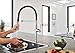 GROHE 30295000 Essence Semi-Pro Kitchen Faucet with Pull-Out Sprayer Chrome