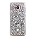 Urberry Samsung Galaxy S8 Case, Luxury Sparkle Glitter Case Cover for Galaxy S8 with a Free Screen Protector (Silver)