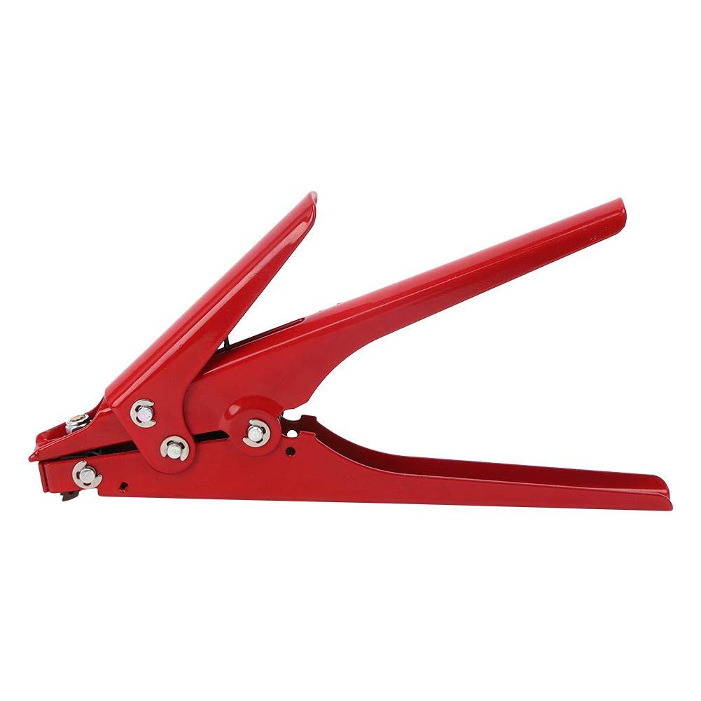 Nylon Strap Tensioning Tool Red 45 Cable Tie Gun for Tightening and Cutting Cable Ties Fastening Tool with Steel Wire Binding