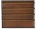 DECOMIL - Military Challenge Coin Holder Stand (Walnut) (Wood, 4 Rows (Small))