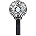 WIOR Rechargeable Fans Portable Handheld Fan Battery Operated Cooling Fan Electric Personal Fans Foldable Fans with Battery (Black)