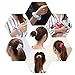 Trigle 36Pcs Premium Hair Scrunchies Women's Chiffon Flower Hair Scrunchies Hair Bow Thick Hair Morning Wake