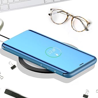 Bakicey Galaxy A40 Leder H/&uuml;lle A30 Handyh/&uuml;lle Spiegel Schutzh/&uuml;lle Flip Tasche Case Cover f/&uuml;r Samsung Galaxy A20 Stand Feature handyhuelle etui Bumper H/&uuml;lle f/&uuml;r Samsung Galaxy A40