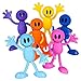 Neliblu Why Worry? Be Happy! Bulk Toys 1 Dozen Smiley Face Men Bendables - Smile Face Bendable Figures - Party Favors - Goody Bag Stuffers - Pinata Fillers By