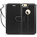 TUCCH iPhone 6s / 6 Case, Leather Wallet Phone Case [Card Slot] [Flip] [Wallet] [Stand] [Wrist Strap] Carry-All Case Compatible with iPhone 6 / iPhone 6s 4.7 Inch, Black