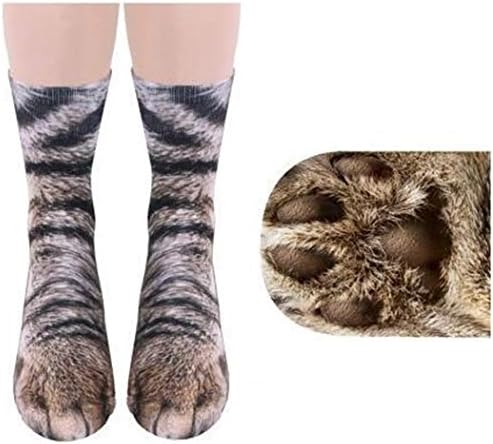 3D Funny Animal Paw Socks Paw Print Socks Novelty Animal Paws Crew Socks for Men Women Kids Gifts