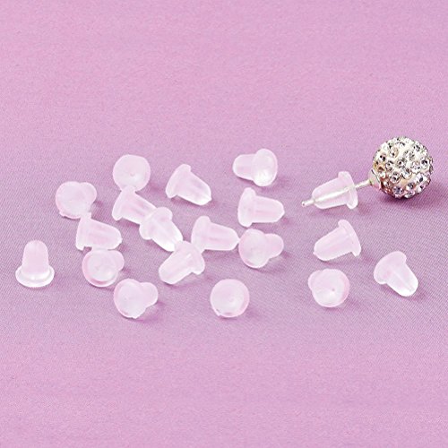 BESTOYARD 100Pcs Ear Backs, Lightweight Flat Safety Backs for Earrings Support Perfect for Heavy Earrings Ergonomic Design Safe and Protected Accessories