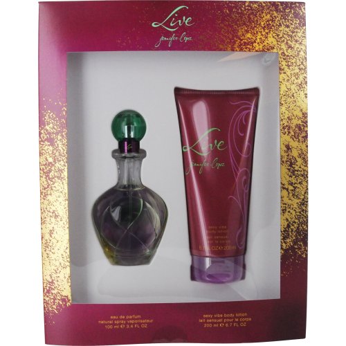 Jennifer Lopez Live Gift Set for Women (Eau De Parfum Spray, Body