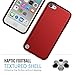 MoKo Case Fit iPod Touch 2019 Released iPod Touch 7 / iPod Touch 6 / iPod Touch 5, 2 in 1 Shock Absorbing TPU Bumper Ultra Slim Protective Case with Hard Back Cover - Red