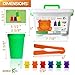 Itelya Rainbow Counting/Sorting Bears with Matching Cups and Original Printed Activity Cards | Giftable Package Large Tweezer | Color Sorting Toys for Toddlers | Montessori Counting Toys