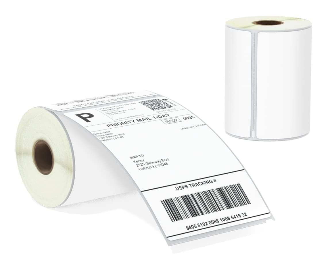 BETCKEY - 2 Rolls S0904980 Self-Adhesive Labels, 104mm x 159mm, 440 Extra Large Shipping Labels Compatible with DYMO LabelWriter 4XL, NOT Fit 550 or 5XL