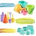 MINGPINHUIUS Kids Beach Toys Toddlers Beach Sand Toys with Truck Castle Bucket Kettle Molds A Mesh Bag, Soft Plastic Material Ideal Gift for Baby Boys or Girls 22 Pcs
