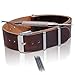 Dark Brown 20mm Synthetic Leather Watch Strap with Spring bar Tool and 4 Spring Bars - Barron Watch Company [BWC]