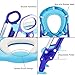 Children Potty Training Seat with Ladder - CrazyLynX Adjustable Baby Toilet Trainer Seat with Step Stool Ladder and Soft Toilet Seat, Sturdy & Non-Slip, for Todderls Baby Children (Purple & Blue)