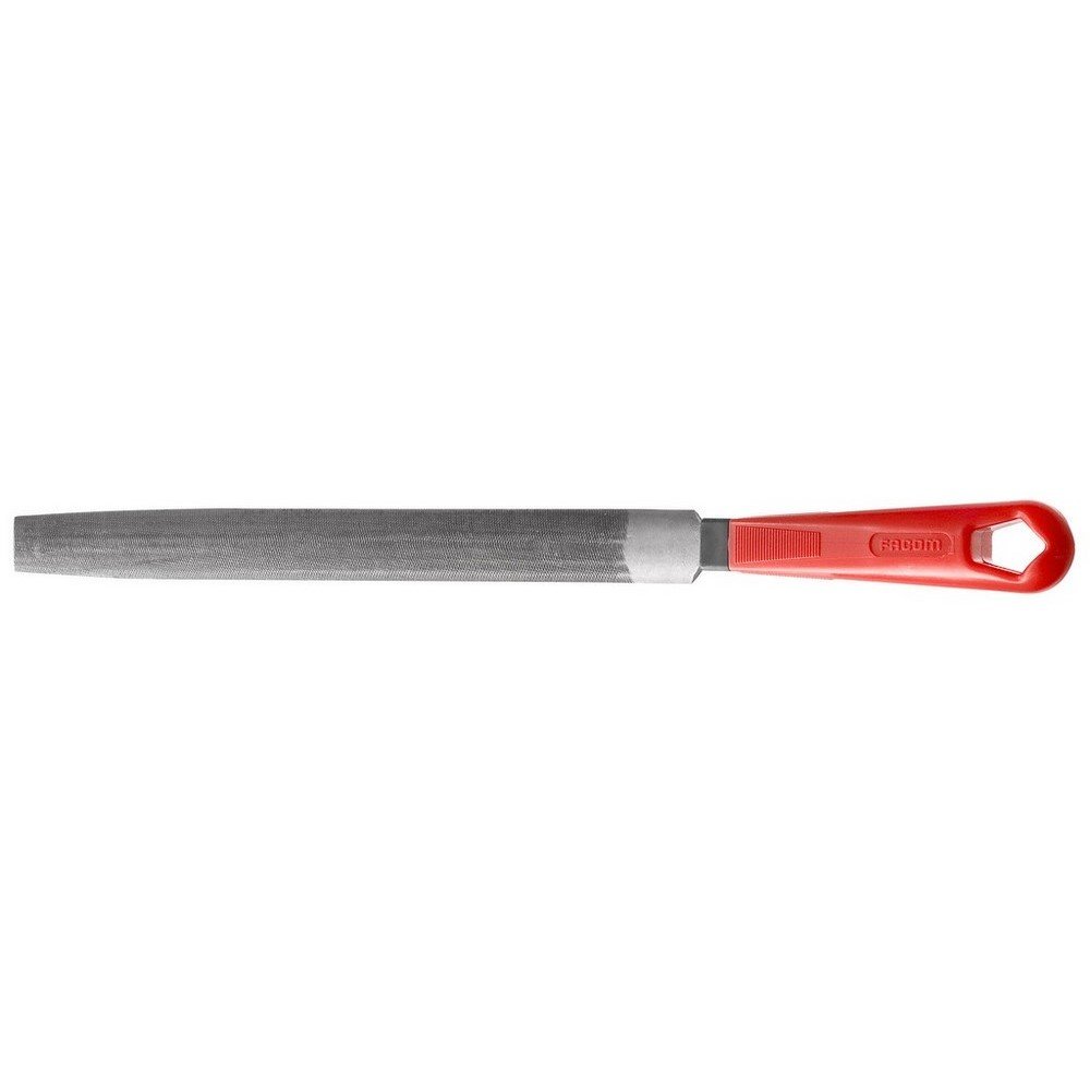 FACOM DRD.MD250EMA Series DRD.Mdema Half Round Second Cut Files with Handle, 250 mm Length