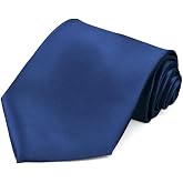 tiemart Men's Solid Color Necktie Standard Length