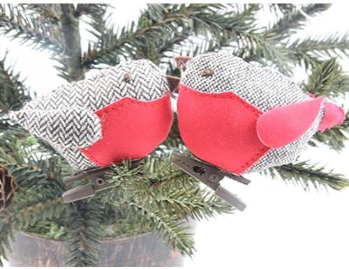 Addobbi Natalizi Amazon.Gisela Graham Addobbi Natalizi Pettirossi Su Pioli Set Di 2 Amazon It Casa E Cucina