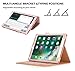 iPad Pro 10.5 Case, WWW [Luxury Laser Flower] Premium PU Leather Case Protective Cover with Auto Wake/Sleep Feature for iPad Pro 10.5 Pink