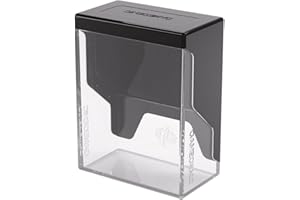 Gamegenic MTG Deck Box: Bastion - Black/Clear 50 CT - Durable and Sturdy TCG, OCG Card Storage – Compatible with MTG, Magic T