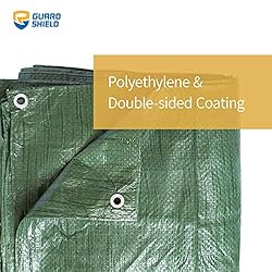 GUARD SHIELD Tarp Green 9x15 Feet Multi Purpose