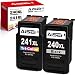 AISEN Remanufactured Canon Ink Cartridges 240 and 241 Replacement for Canon PG-240XL 240 XL CL-241XL 241 XL Used in PIXMA MG3620 TS5120 MX472 MX452 MG3522 MG2120 MG3520 MG3220 (1 Black 1 Tri-Color)